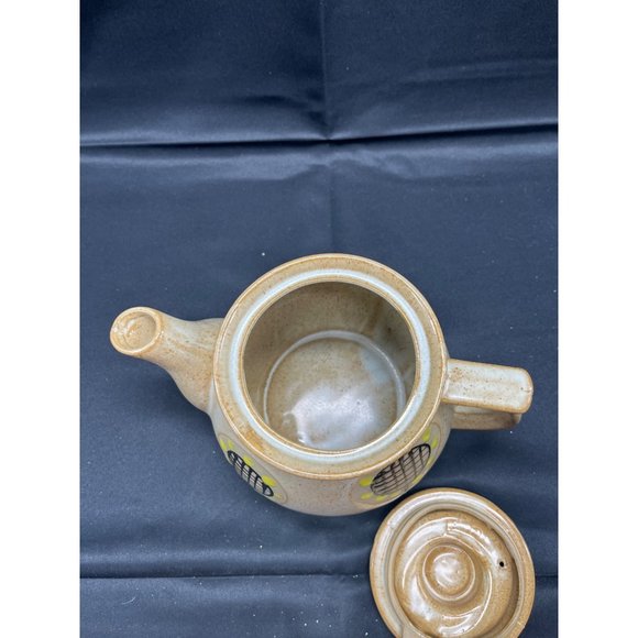 Vintage Floral Sunflower Daisy Flower Power Groovy Tea Pot - Picture 6 of 6